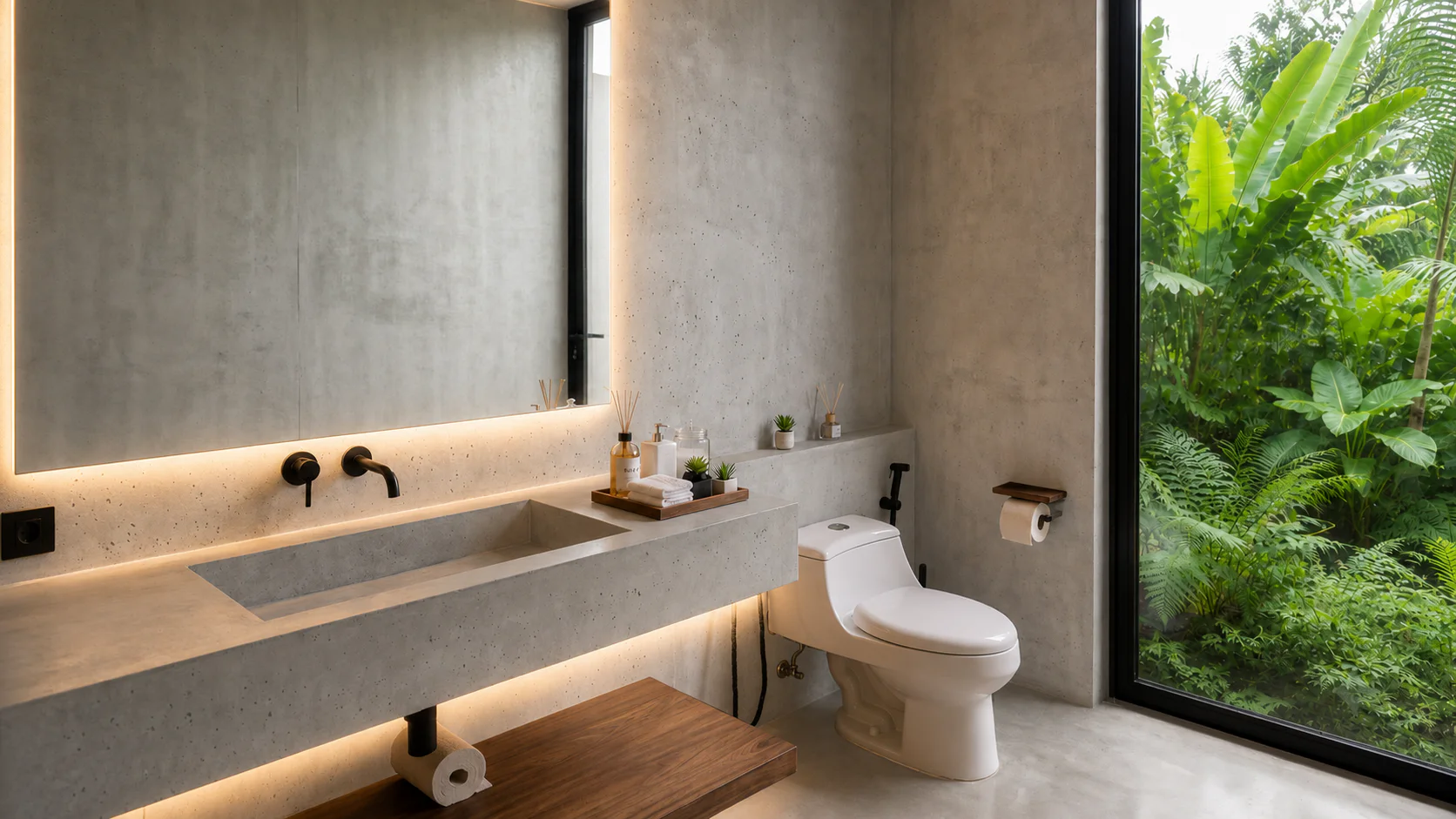 Tropical bathroom