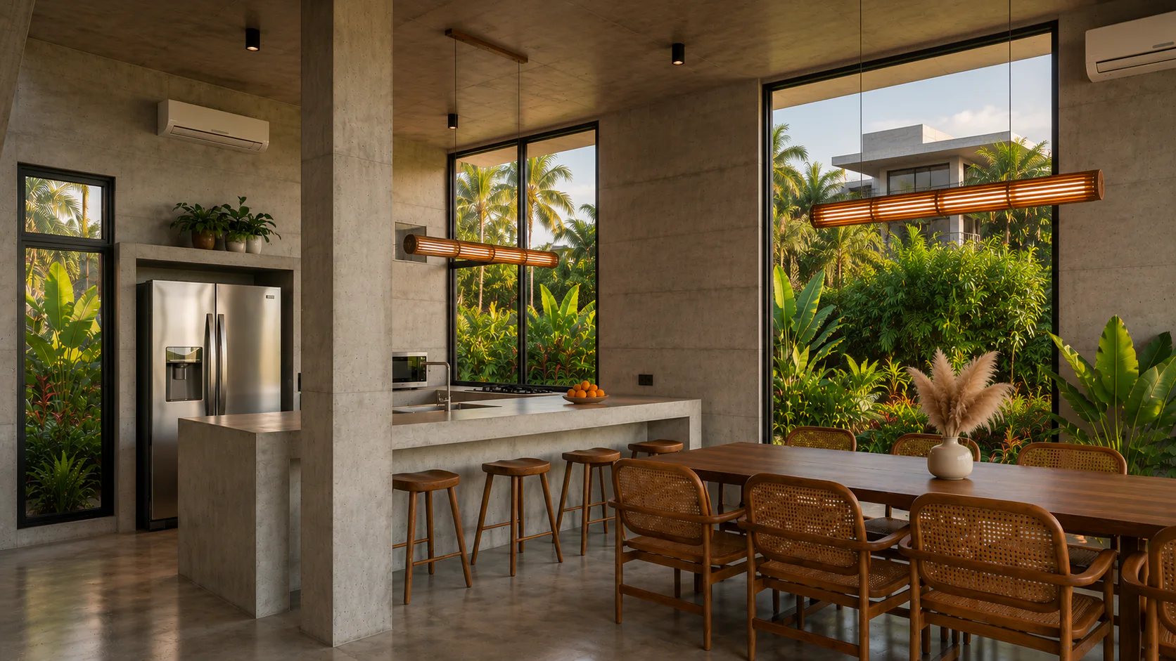 Kitchen and dining