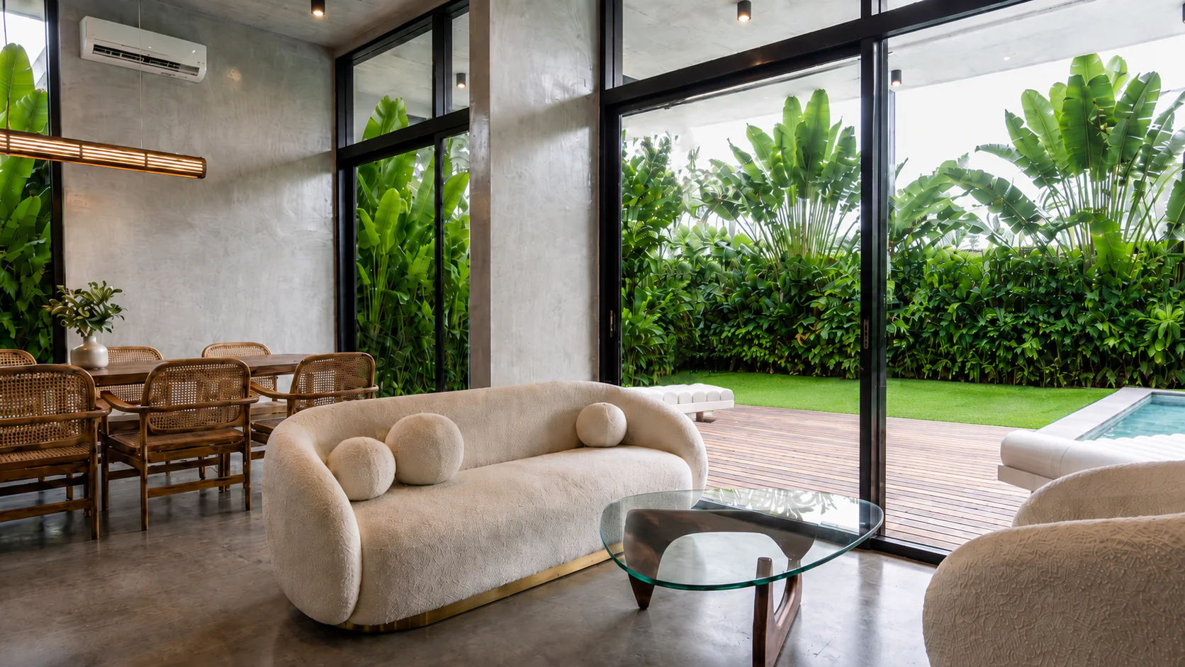 Troon villa interior materials