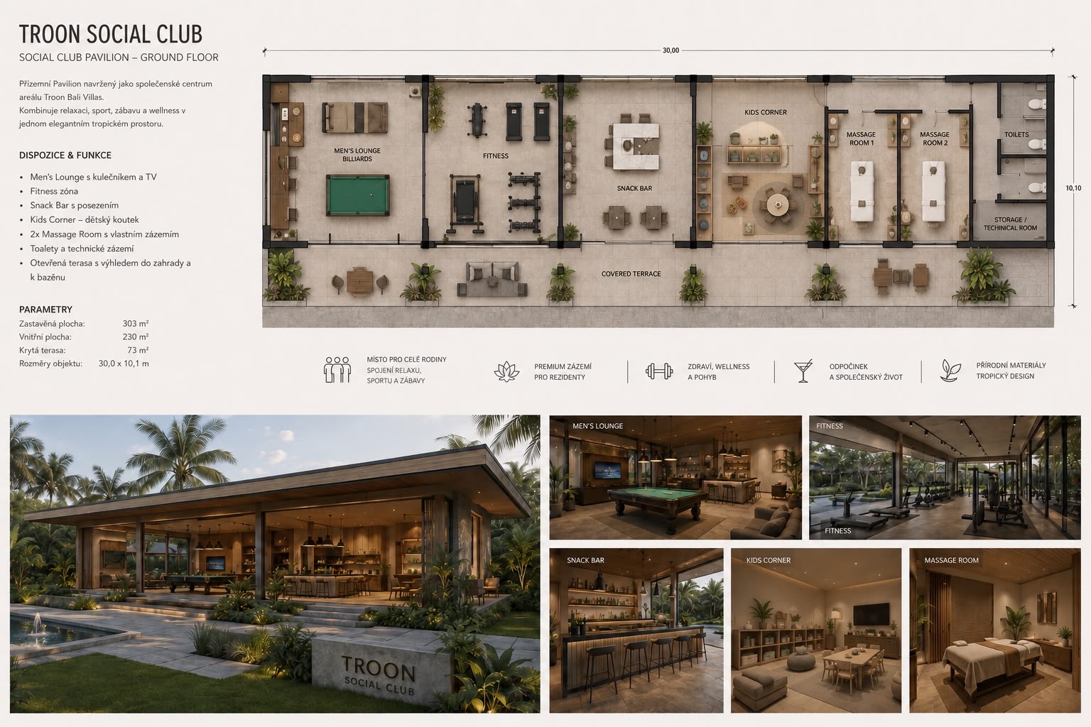 Current conceptual layout of the Troon Social Club